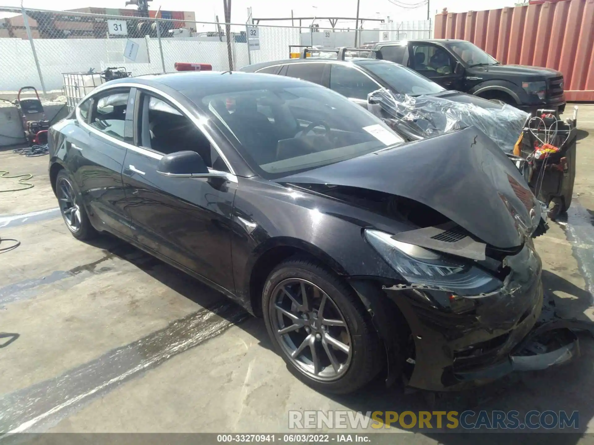 1 Photograph of a damaged car 5YJ3E1EA1LF630136 TESLA MODEL 3 2020