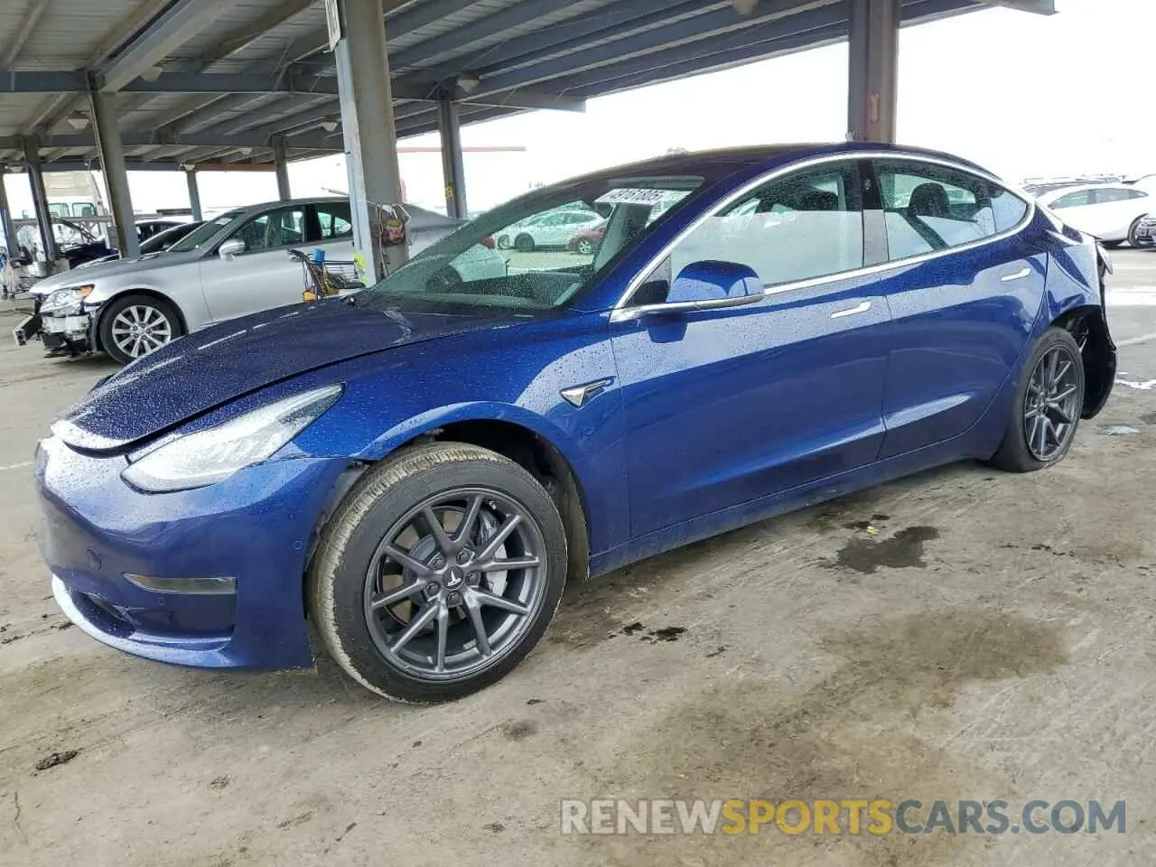 1 Photograph of a damaged car 5YJ3E1EA1LF631139 TESLA MODEL 3 2020