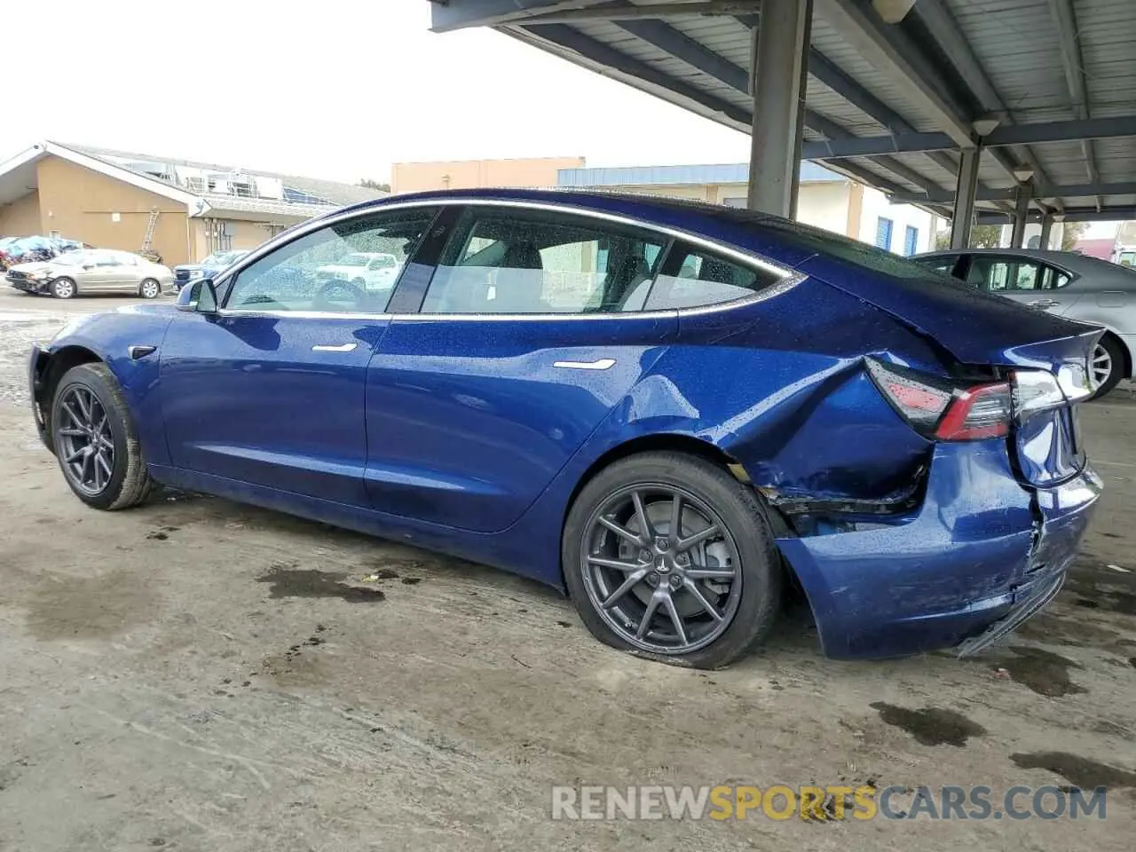 2 Photograph of a damaged car 5YJ3E1EA1LF631139 TESLA MODEL 3 2020