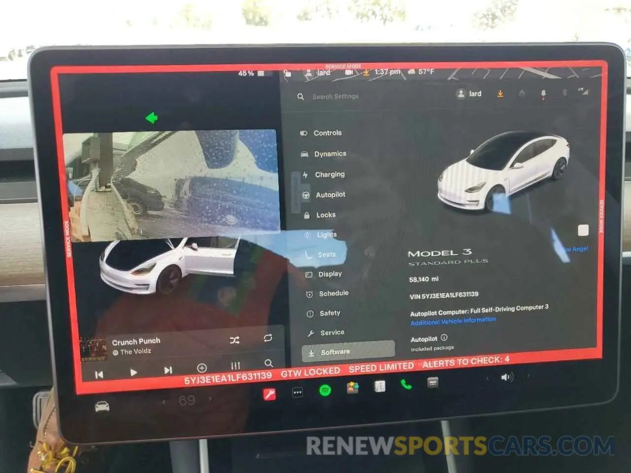 9 Photograph of a damaged car 5YJ3E1EA1LF631139 TESLA MODEL 3 2020