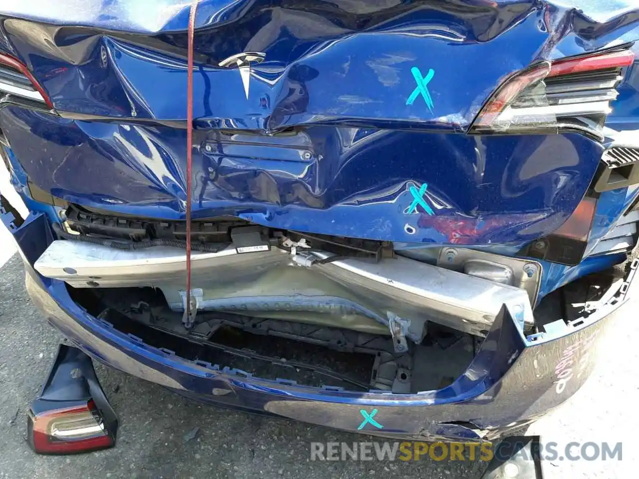 9 Photograph of a damaged car 5YJ3E1EA1LF631223 TESLA MODEL 3 2020