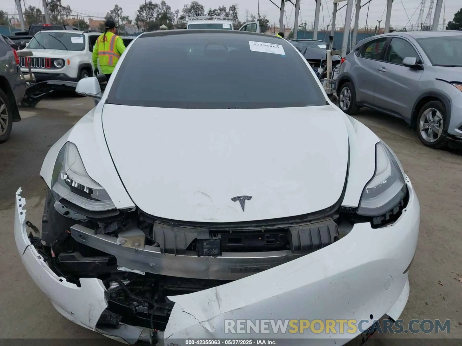 12 Photograph of a damaged car 5YJ3E1EA1LF632632 TESLA MODEL 3 2020