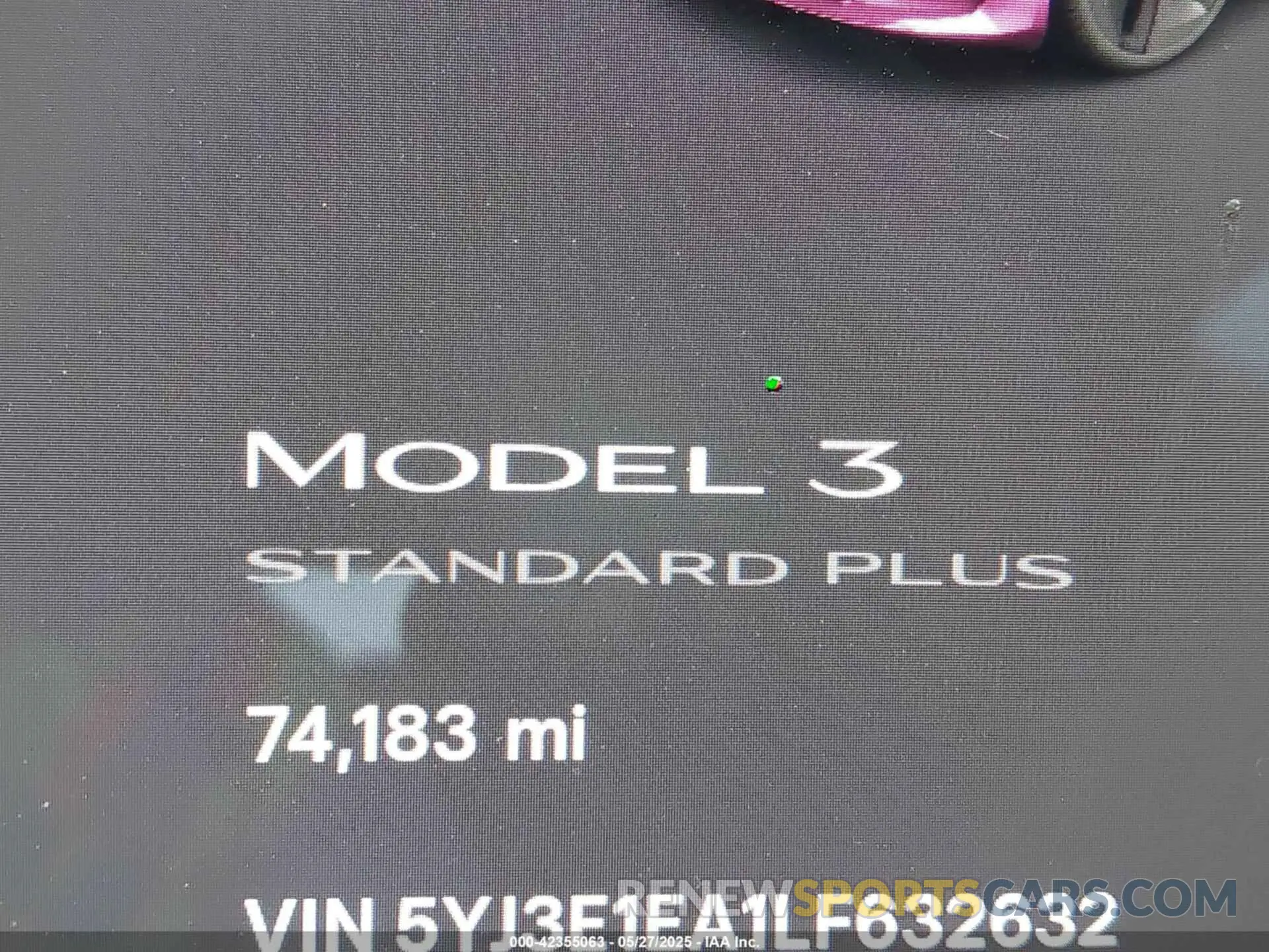 15 Photograph of a damaged car 5YJ3E1EA1LF632632 TESLA MODEL 3 2020