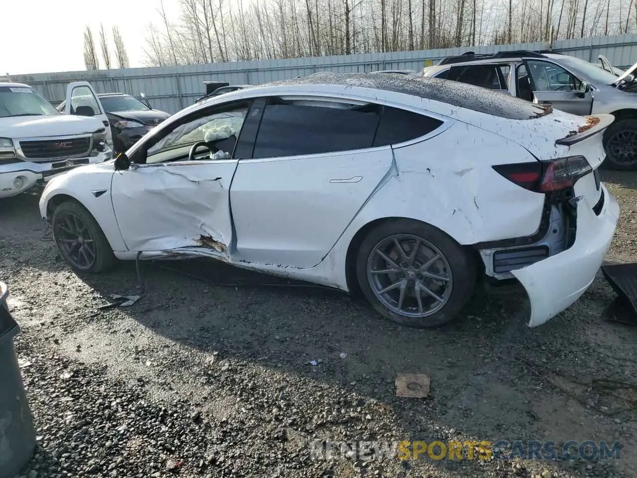 2 Photograph of a damaged car 5YJ3E1EA1LF632873 TESLA MODEL 3 2020