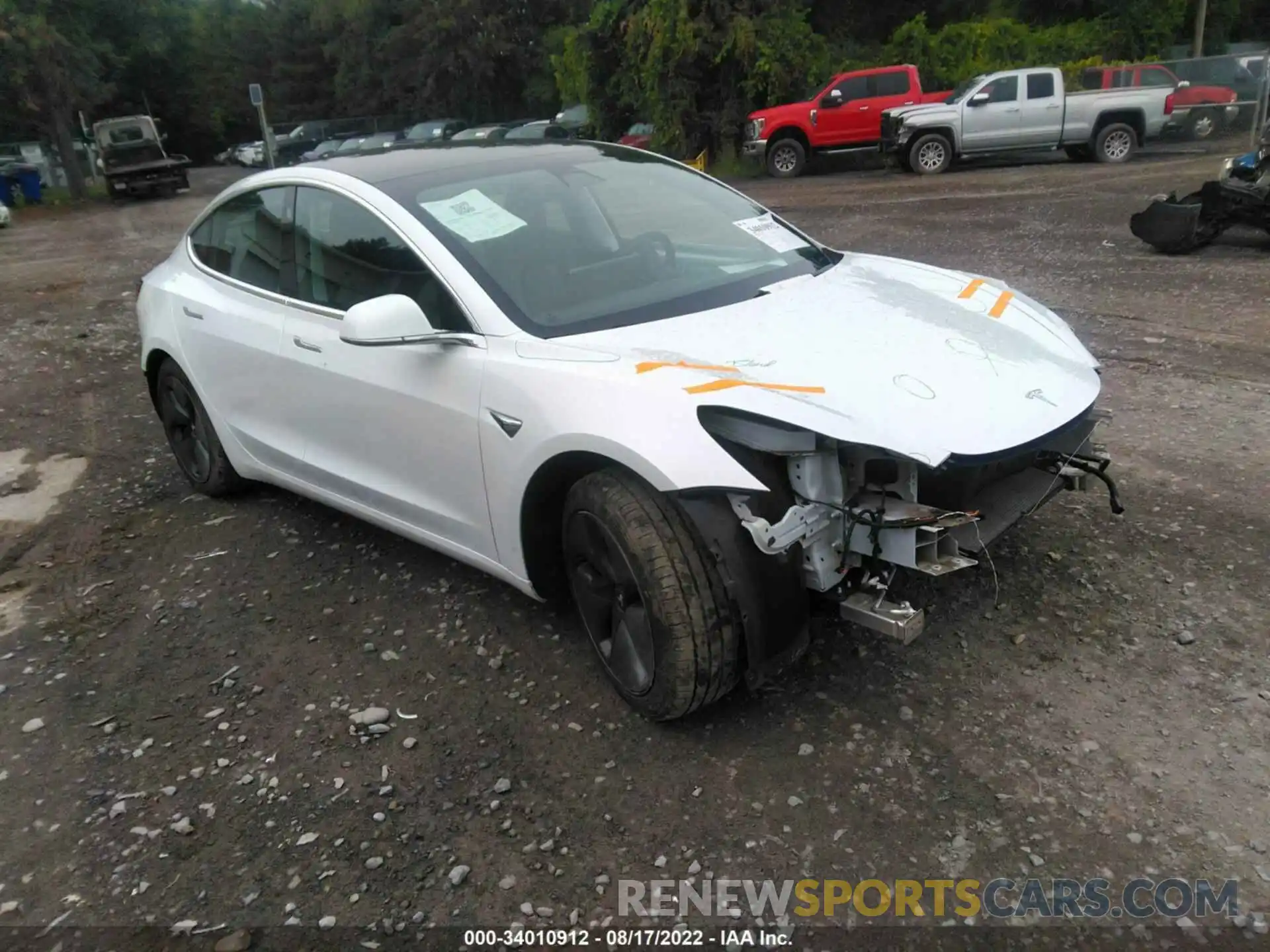 1 Photograph of a damaged car 5YJ3E1EA1LF644764 TESLA MODEL 3 2020