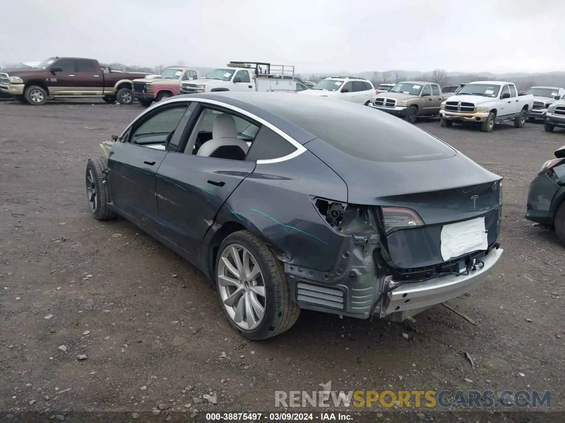 3 Photograph of a damaged car 5YJ3E1EA1LF645946 TESLA MODEL 3 2020