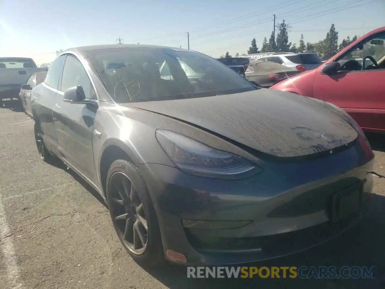 1 Photograph of a damaged car 5YJ3E1EA1LF657840 TESLA MODEL 3 2020