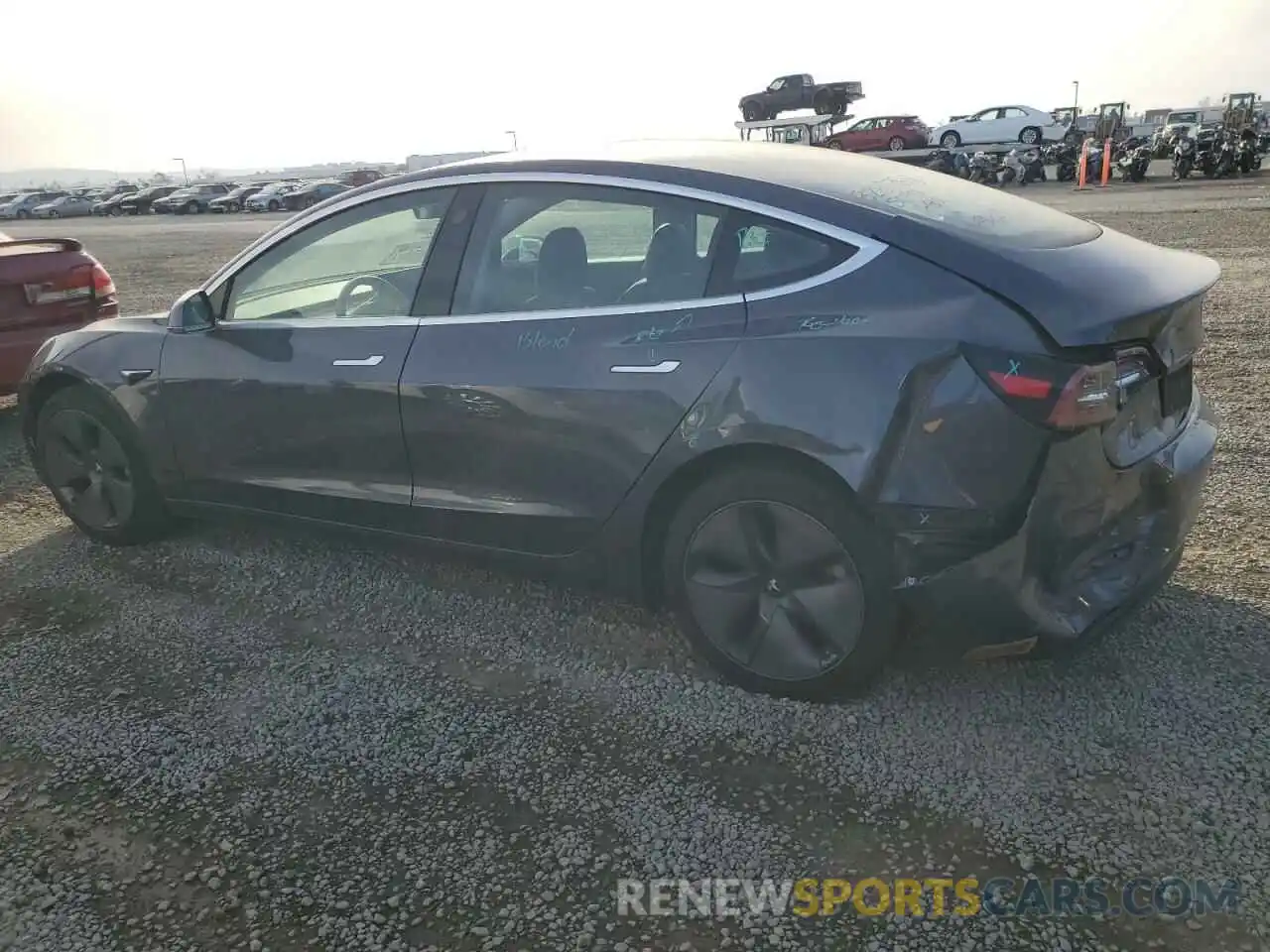 2 Photograph of a damaged car 5YJ3E1EA1LF658194 TESLA MODEL 3 2020