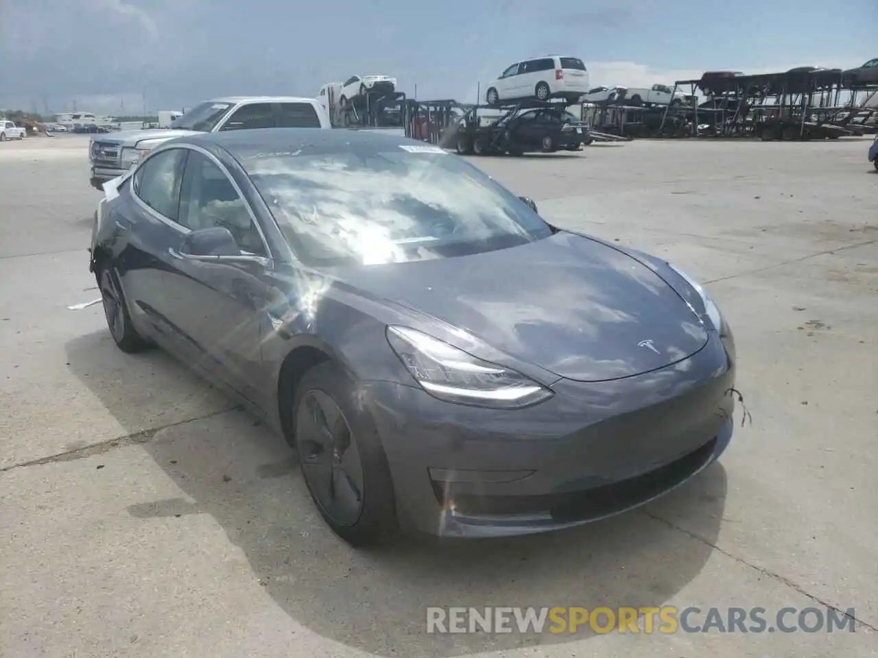 1 Photograph of a damaged car 5YJ3E1EA1LF658230 TESLA MODEL 3 2020