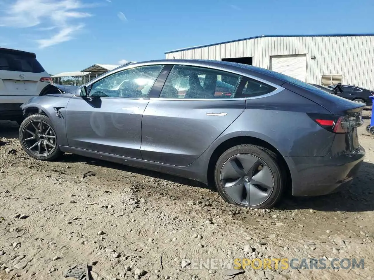 2 Photograph of a damaged car 5YJ3E1EA1LF659748 TESLA MODEL 3 2020