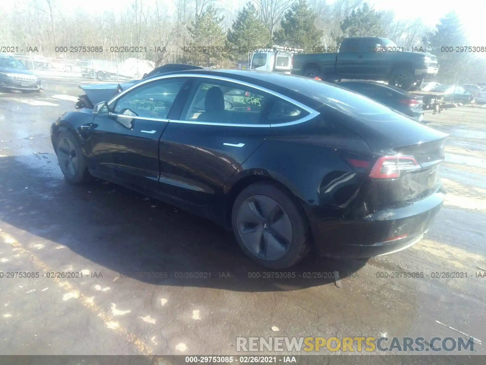 3 Photograph of a damaged car 5YJ3E1EA1LF704476 TESLA MODEL 3 2020