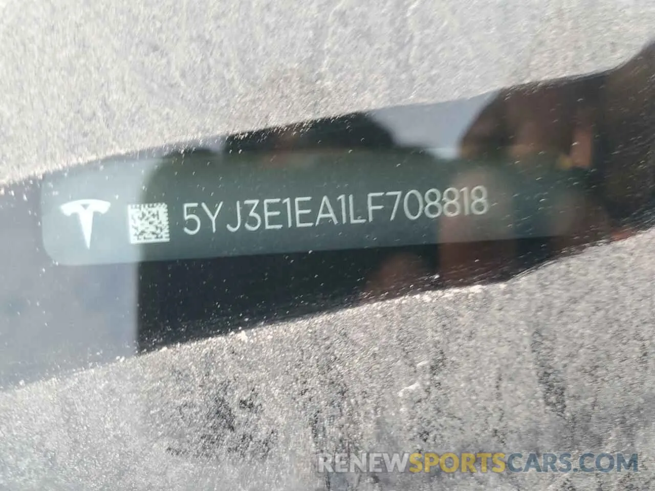 12 Photograph of a damaged car 5YJ3E1EA1LF708818 TESLA MODEL 3 2020