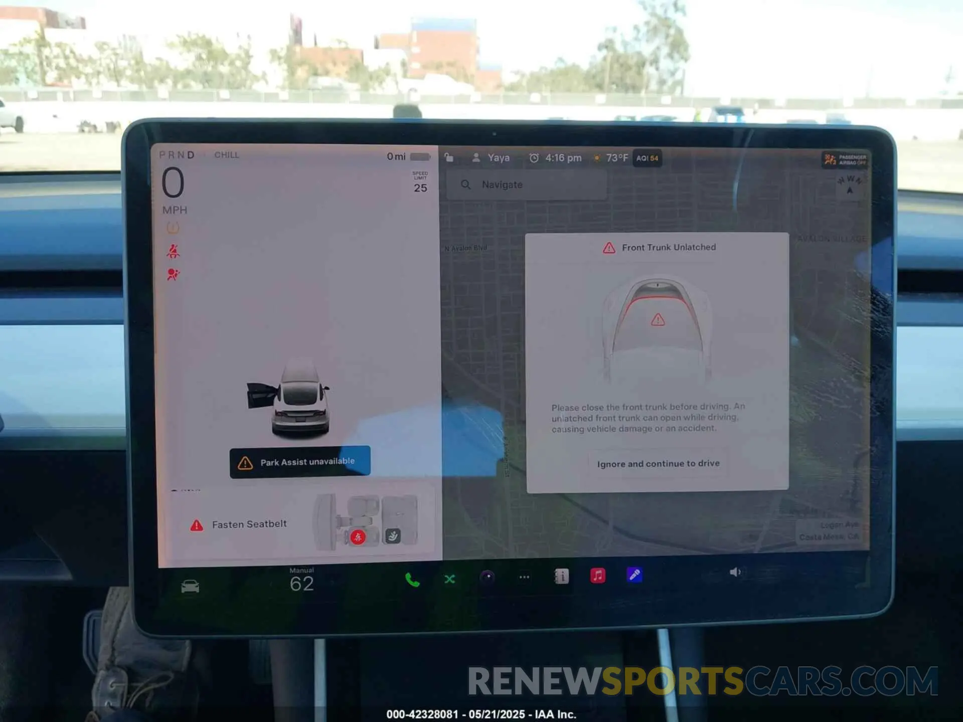 19 Photograph of a damaged car 5YJ3E1EA1LF720886 TESLA MODEL 3 2020