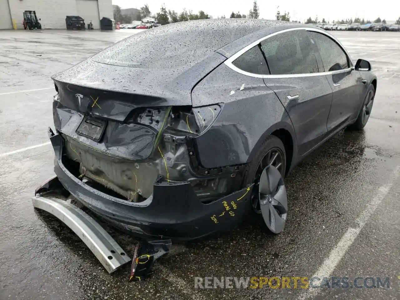 4 Photograph of a damaged car 5YJ3E1EA1LF739390 TESLA MODEL 3 2020