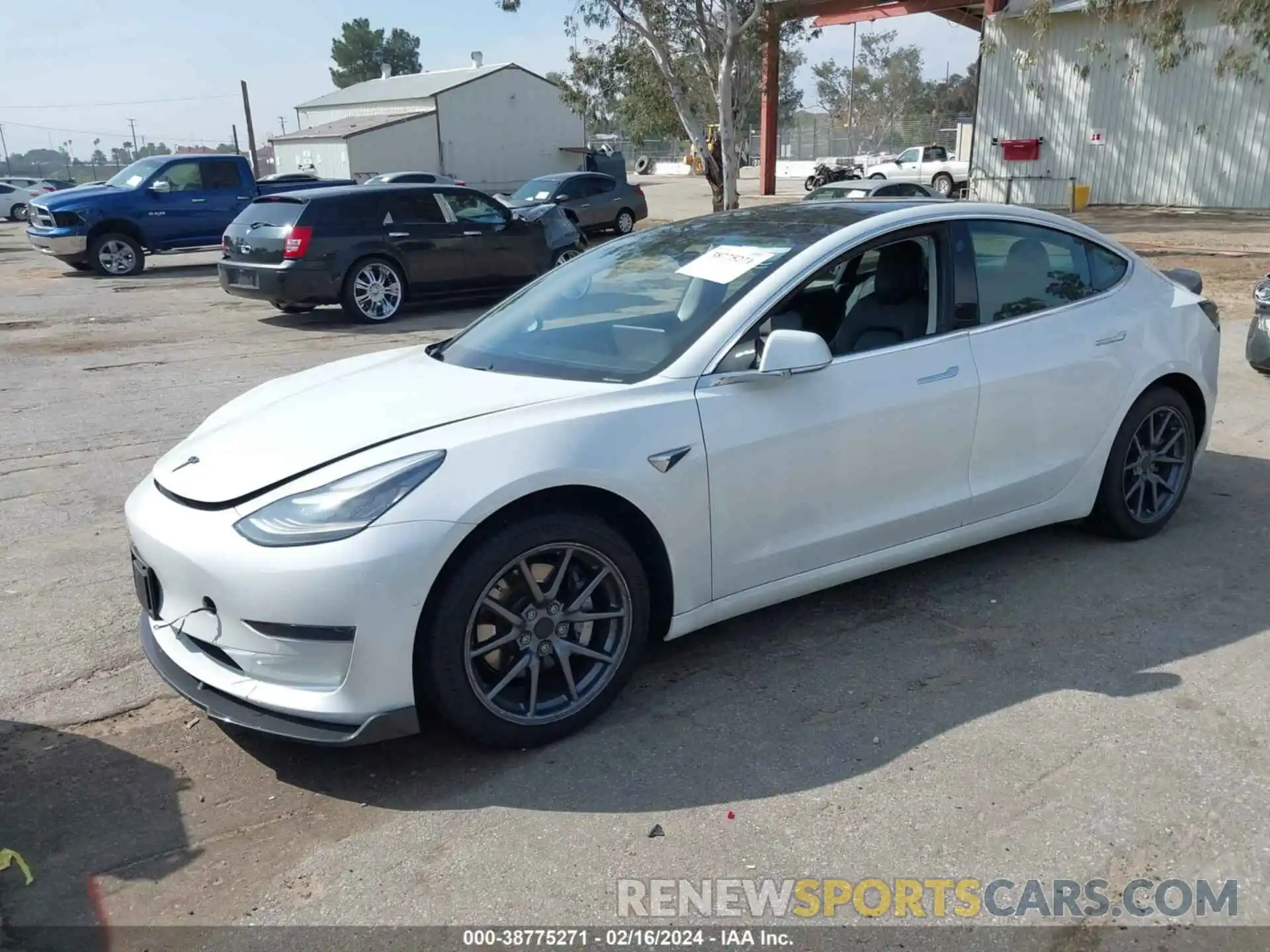 2 Photograph of a damaged car 5YJ3E1EA1LF739891 TESLA MODEL 3 2020