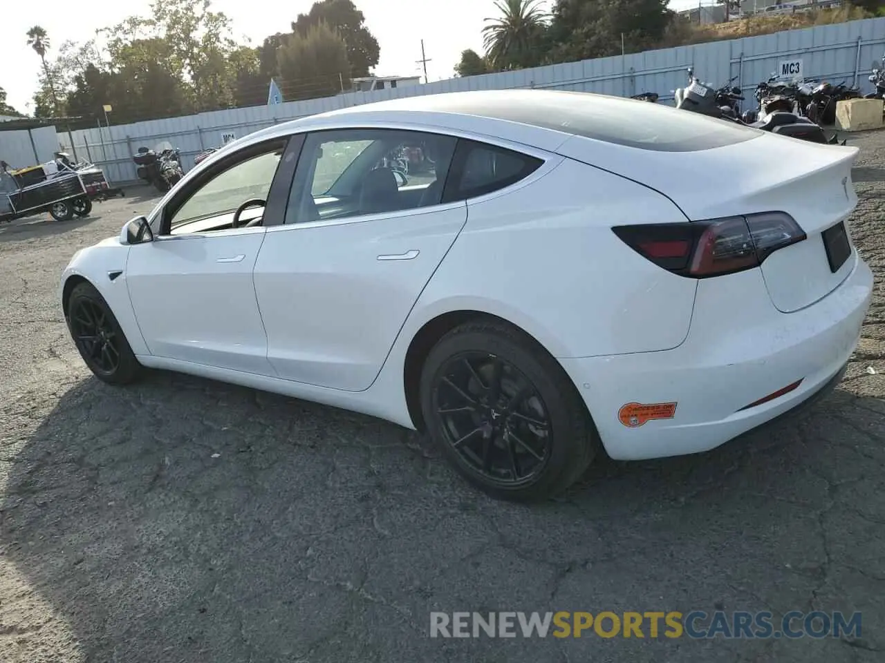 2 Photograph of a damaged car 5YJ3E1EA1LF739969 TESLA MODEL 3 2020