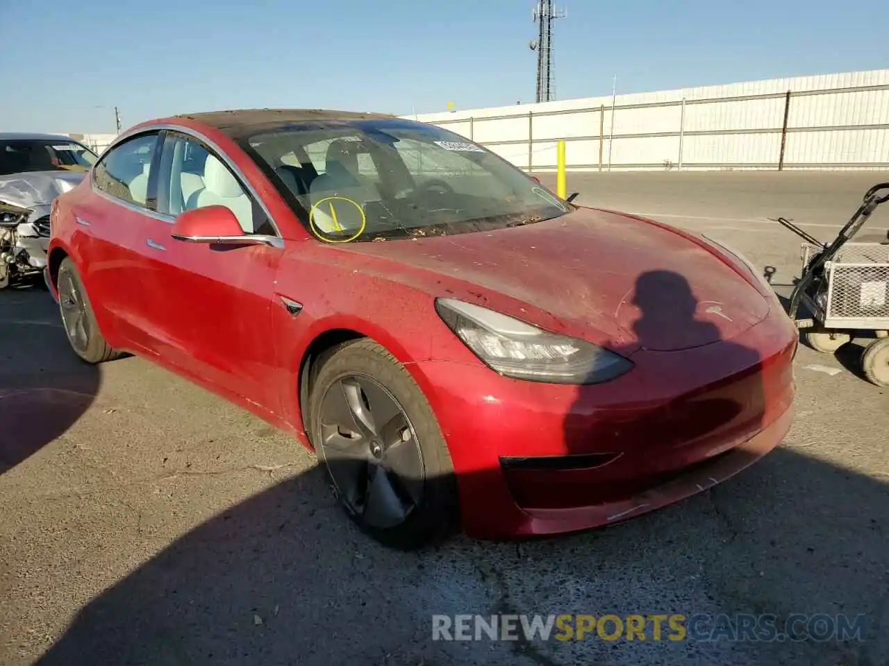 1 Photograph of a damaged car 5YJ3E1EA1LF740913 TESLA MODEL 3 2020