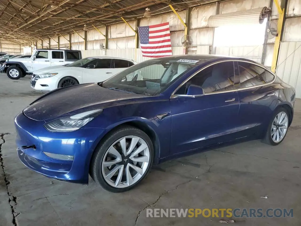 1 Photograph of a damaged car 5YJ3E1EA1LF744069 TESLA MODEL 3 2020