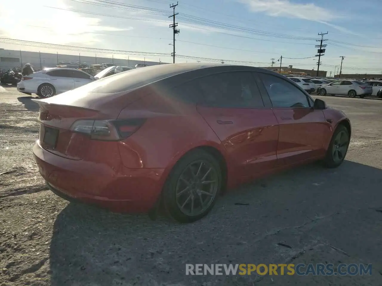 3 Photograph of a damaged car 5YJ3E1EA1LF745254 TESLA MODEL 3 2020