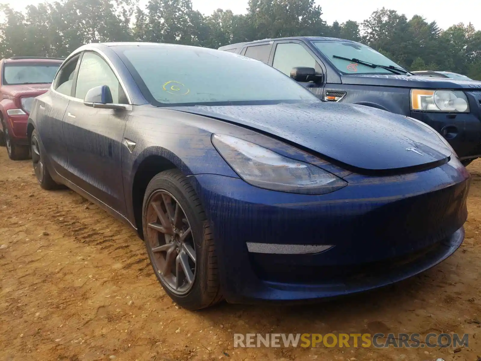 1 Photograph of a damaged car 5YJ3E1EA1LF745691 TESLA MODEL 3 2020