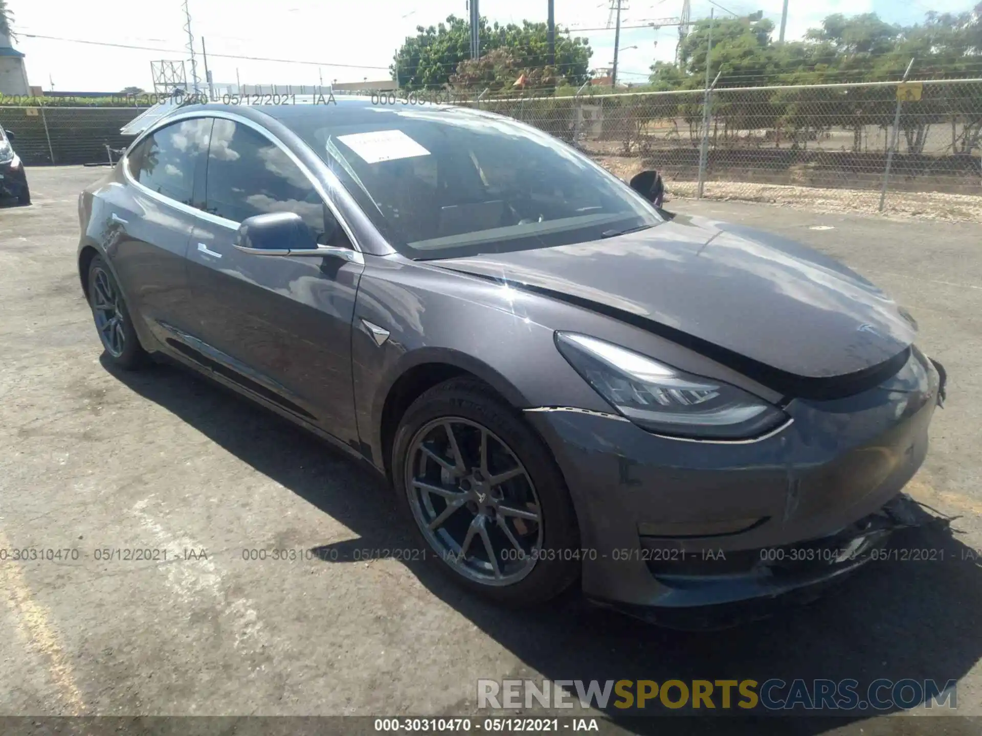 1 Photograph of a damaged car 5YJ3E1EA1LF792249 TESLA MODEL 3 2020