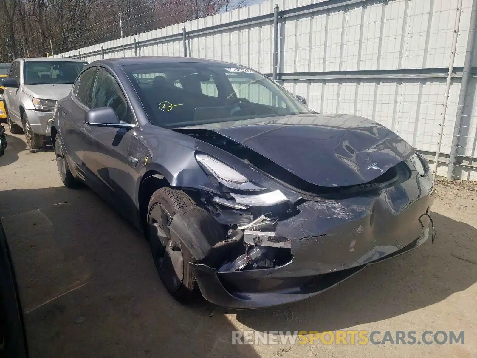 1 Photograph of a damaged car 5YJ3E1EA1LF796737 TESLA MODEL 3 2020