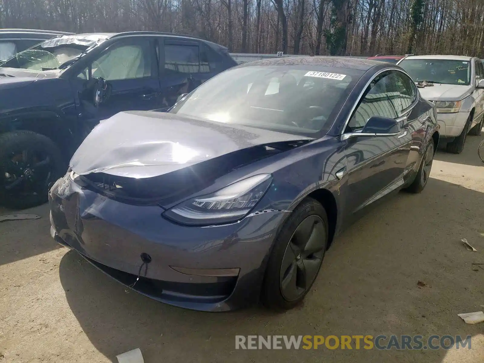 2 Photograph of a damaged car 5YJ3E1EA1LF796737 TESLA MODEL 3 2020