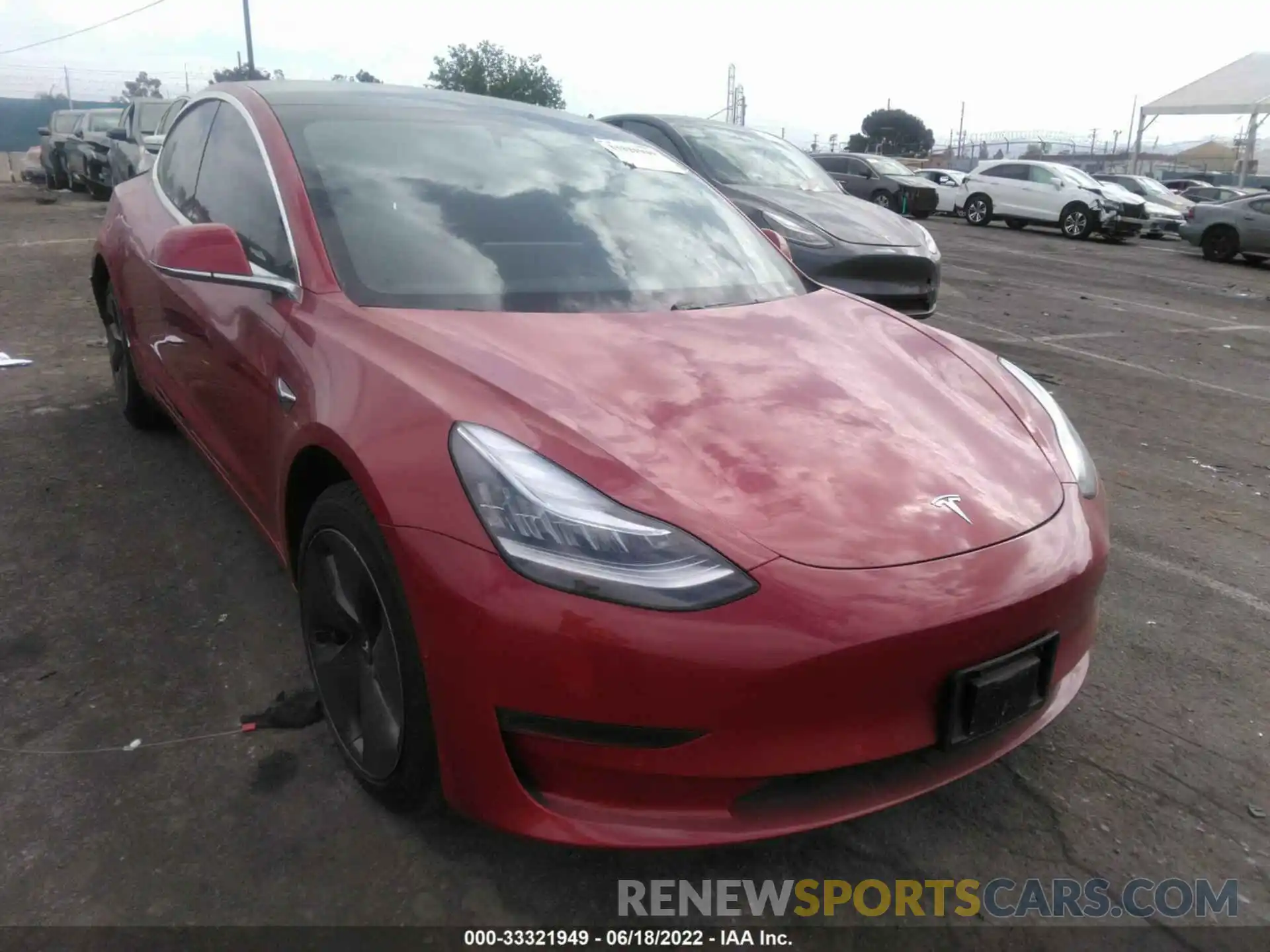 1 Photograph of a damaged car 5YJ3E1EA1LF799248 TESLA MODEL 3 2020