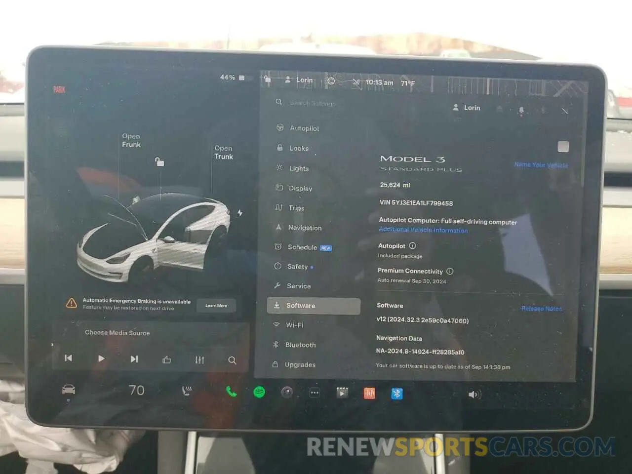 9 Photograph of a damaged car 5YJ3E1EA1LF799458 TESLA MODEL 3 2020
