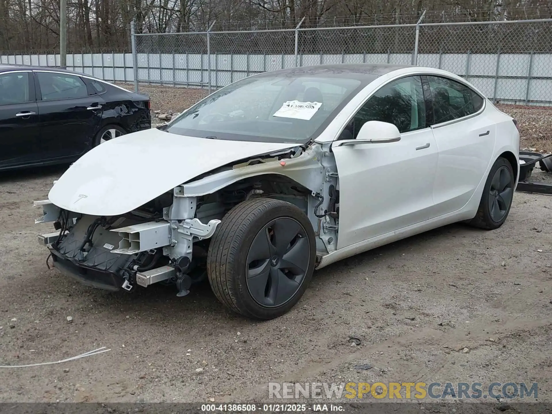 2 Photograph of a damaged car 5YJ3E1EA1LF799766 TESLA MODEL 3 2020
