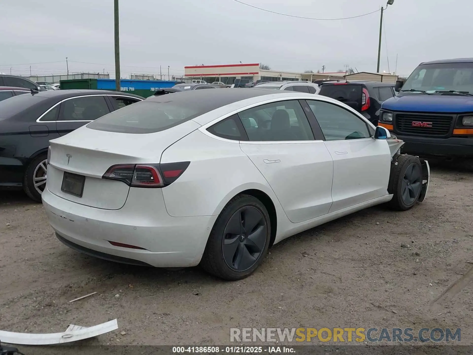 4 Photograph of a damaged car 5YJ3E1EA1LF799766 TESLA MODEL 3 2020