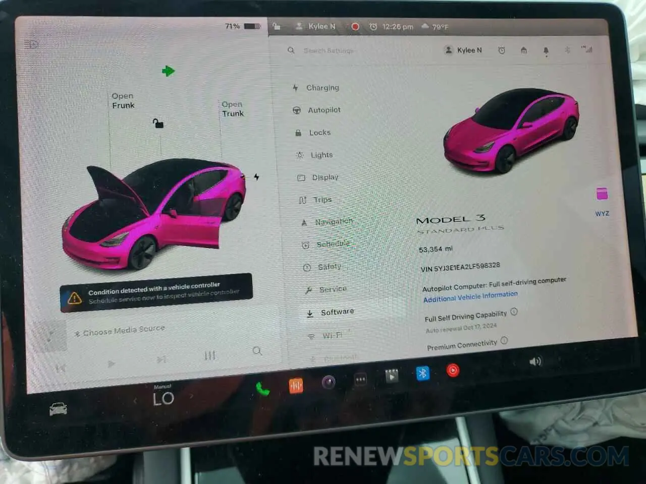 9 Photograph of a damaged car 5YJ3E1EA2LF598328 TESLA MODEL 3 2020