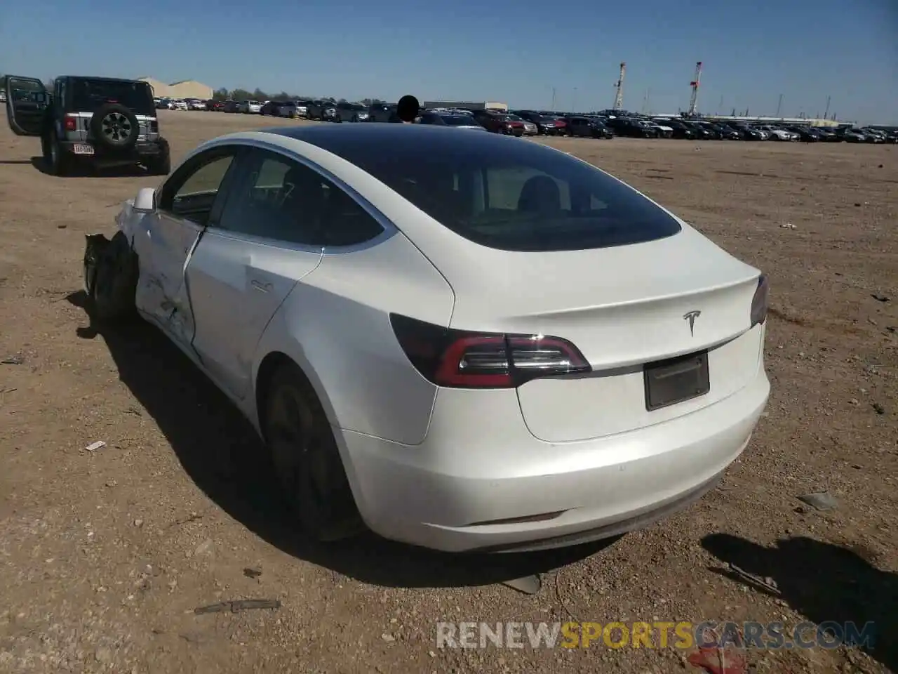 3 Photograph of a damaged car 5YJ3E1EA2LF612809 TESLA MODEL 3 2020