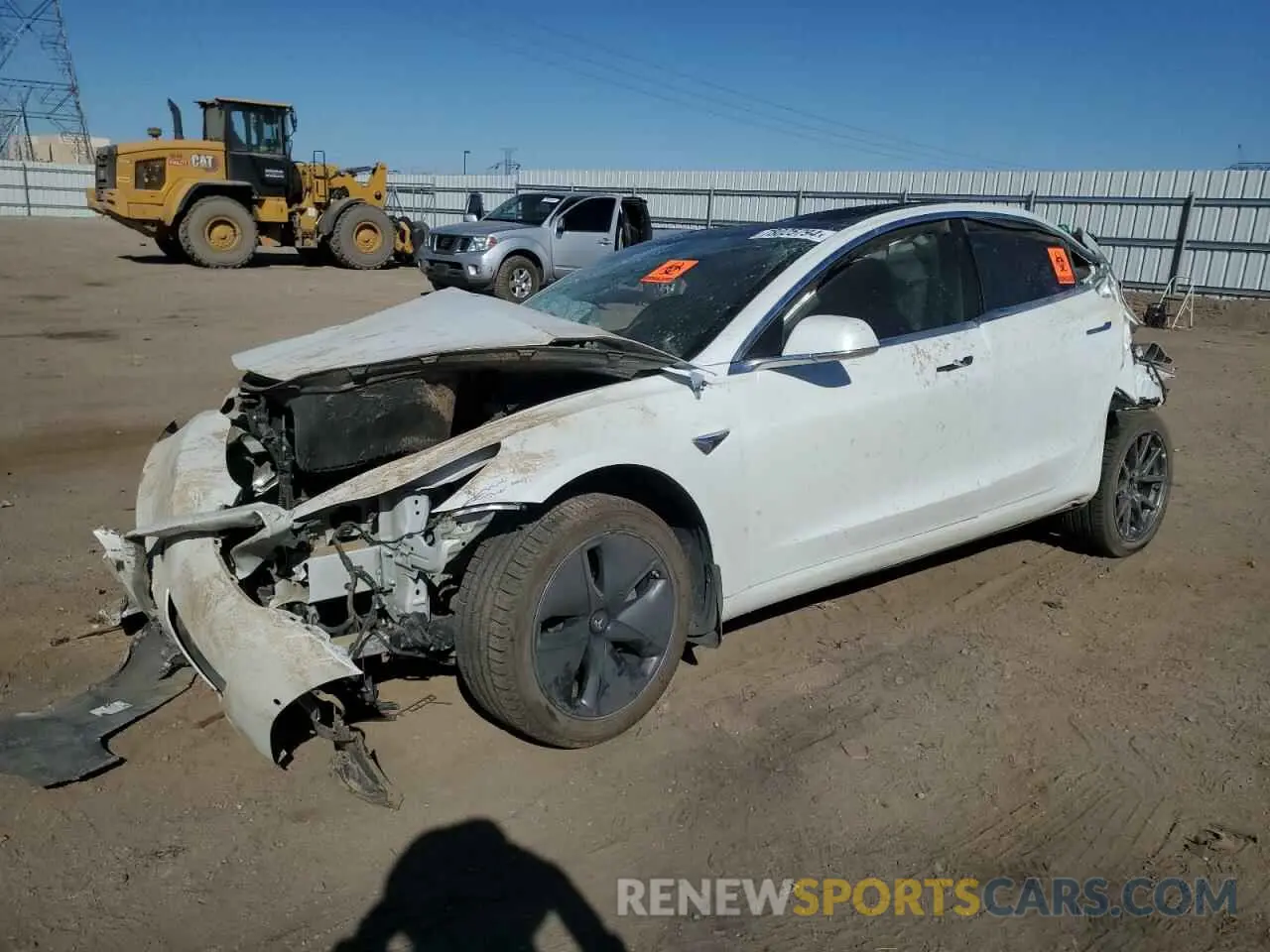 1 Photograph of a damaged car 5YJ3E1EA2LF633241 TESLA MODEL 3 2020
