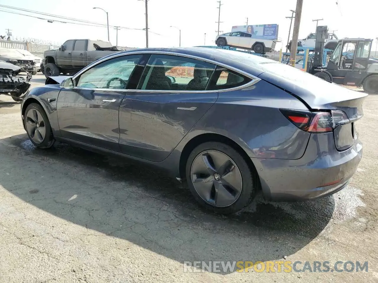 2 Photograph of a damaged car 5YJ3E1EA2LF644238 TESLA MODEL 3 2020