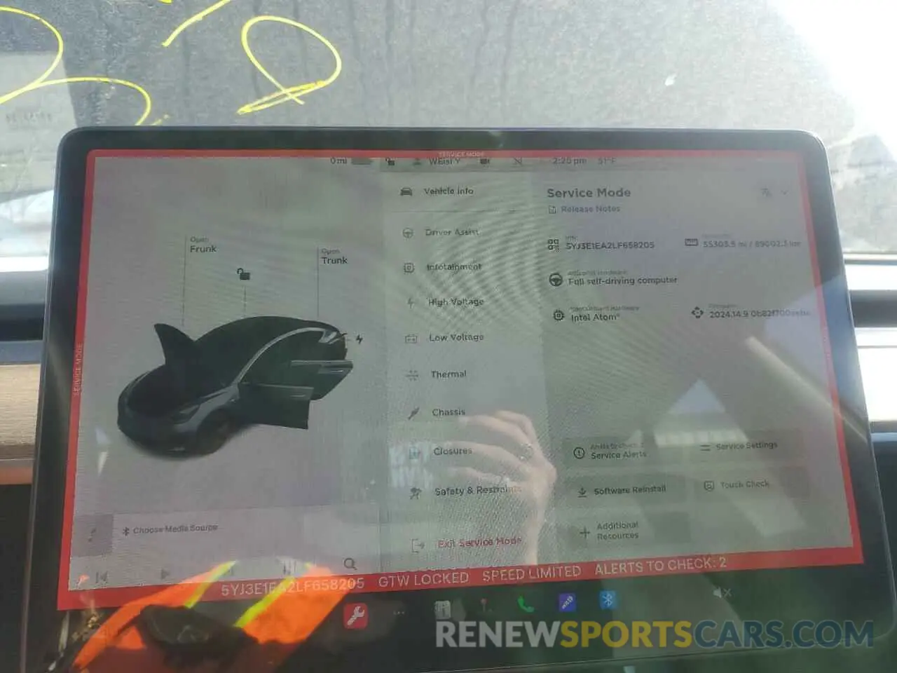 9 Photograph of a damaged car 5YJ3E1EA2LF658205 TESLA MODEL 3 2020