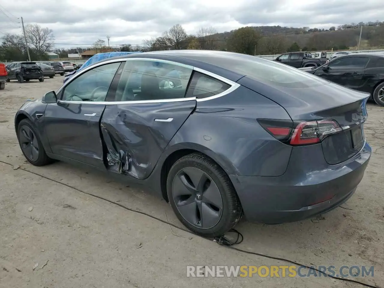 2 Photograph of a damaged car 5YJ3E1EA2LF658236 TESLA MODEL 3 2020