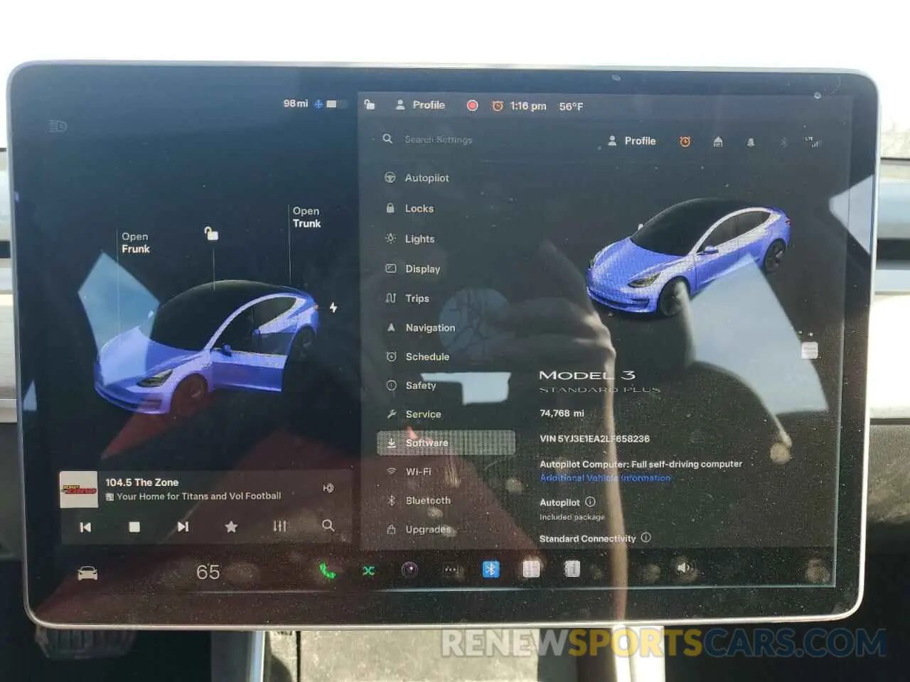 9 Photograph of a damaged car 5YJ3E1EA2LF658236 TESLA MODEL 3 2020