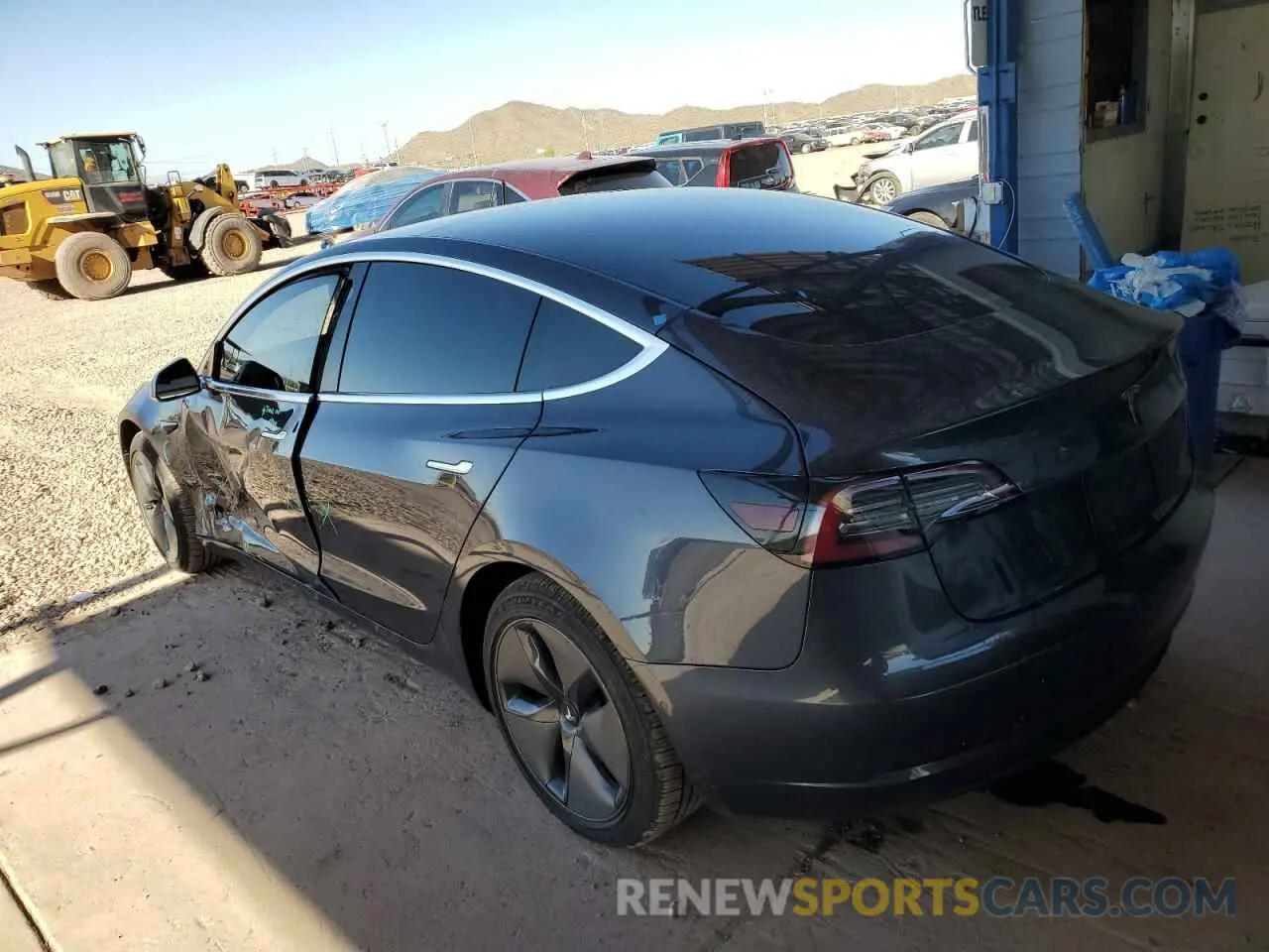 2 Photograph of a damaged car 5YJ3E1EA2LF705233 TESLA MODEL 3 2020
