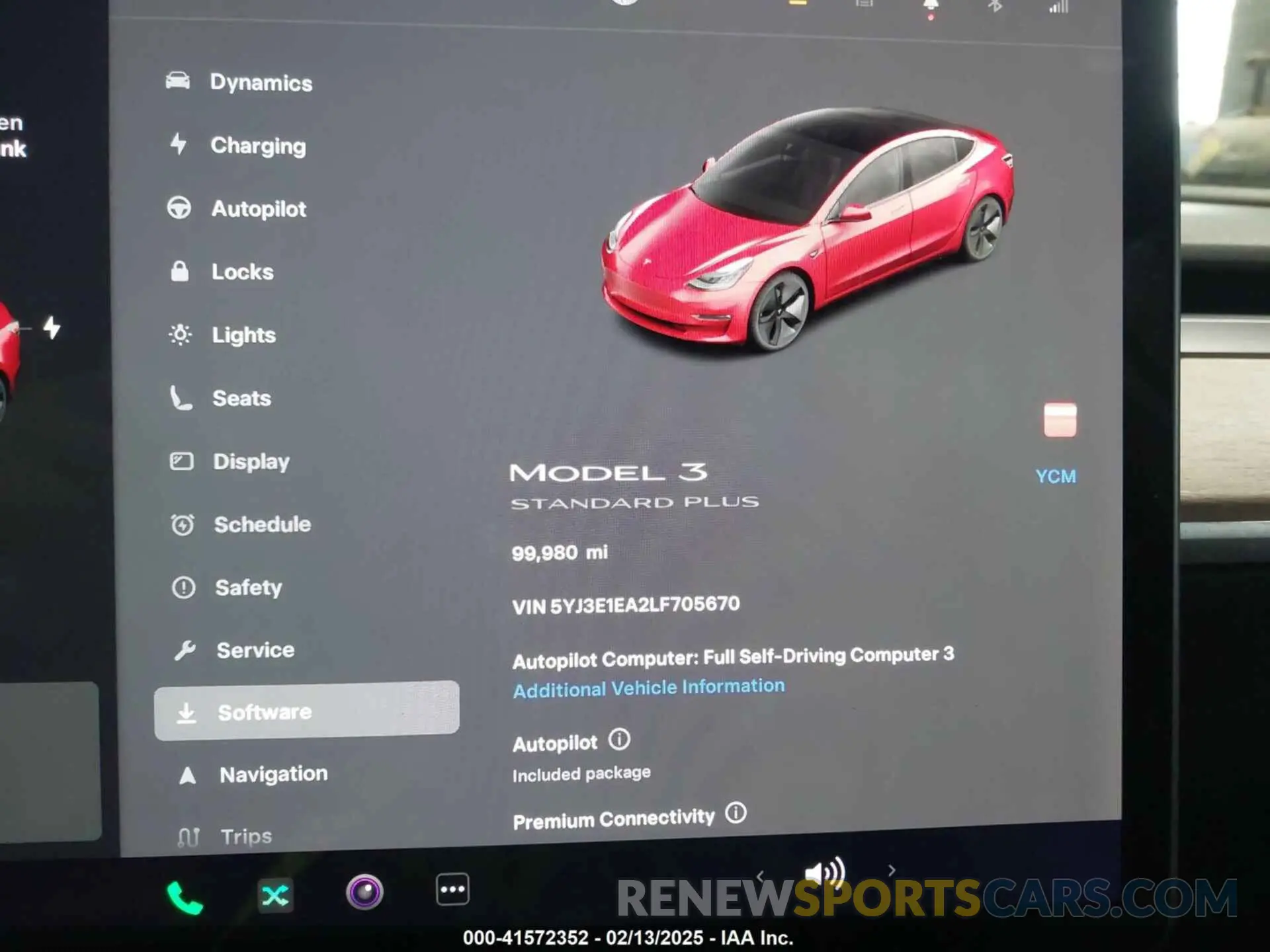 17 Photograph of a damaged car 5YJ3E1EA2LF705670 TESLA MODEL 3 2020