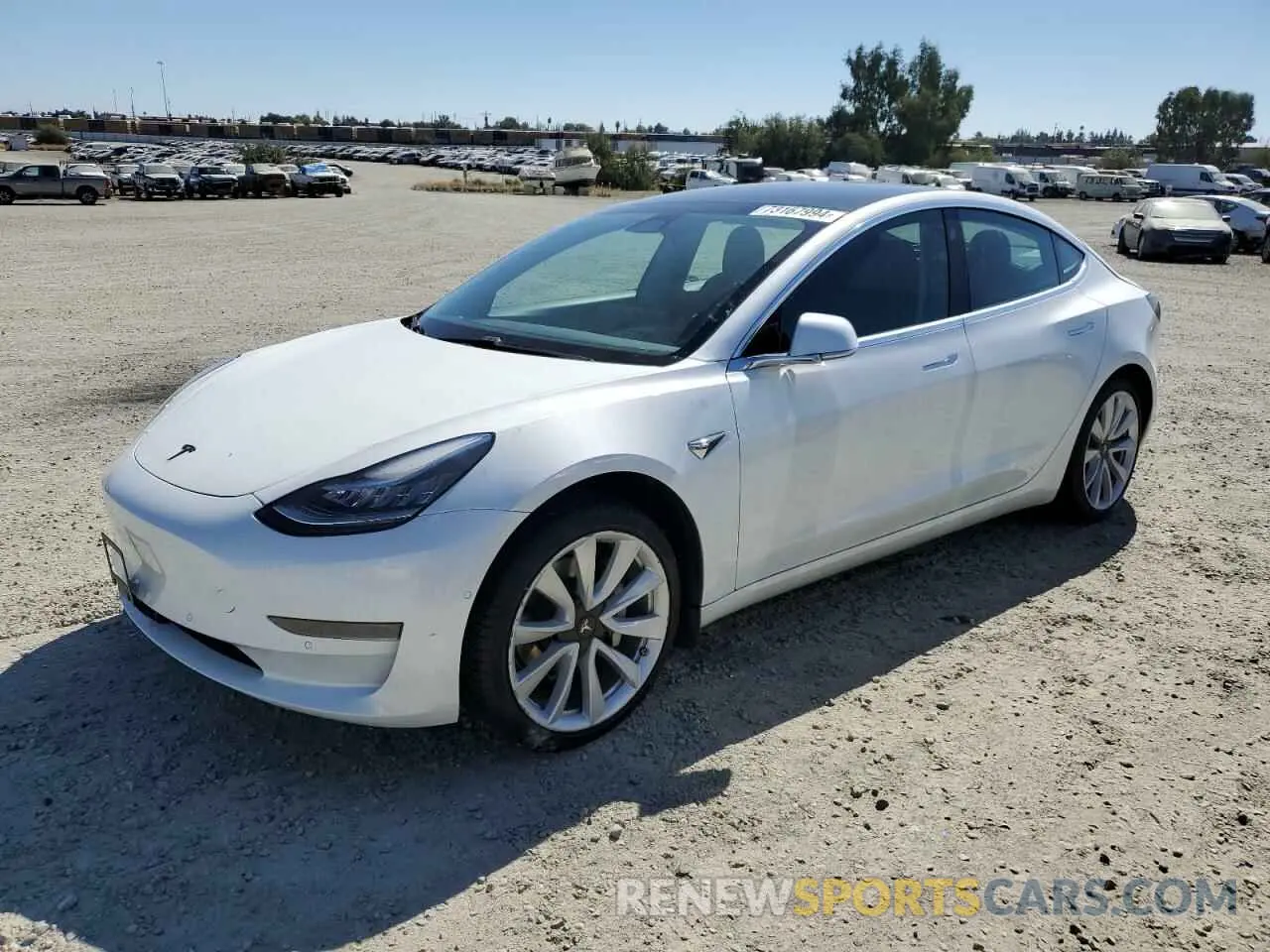 1 Photograph of a damaged car 5YJ3E1EA2LF709184 TESLA MODEL 3 2020