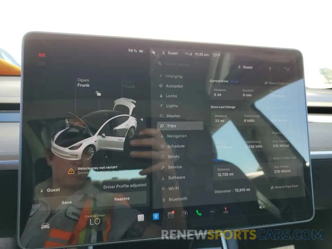 9 Photograph of a damaged car 5YJ3E1EA2LF709184 TESLA MODEL 3 2020