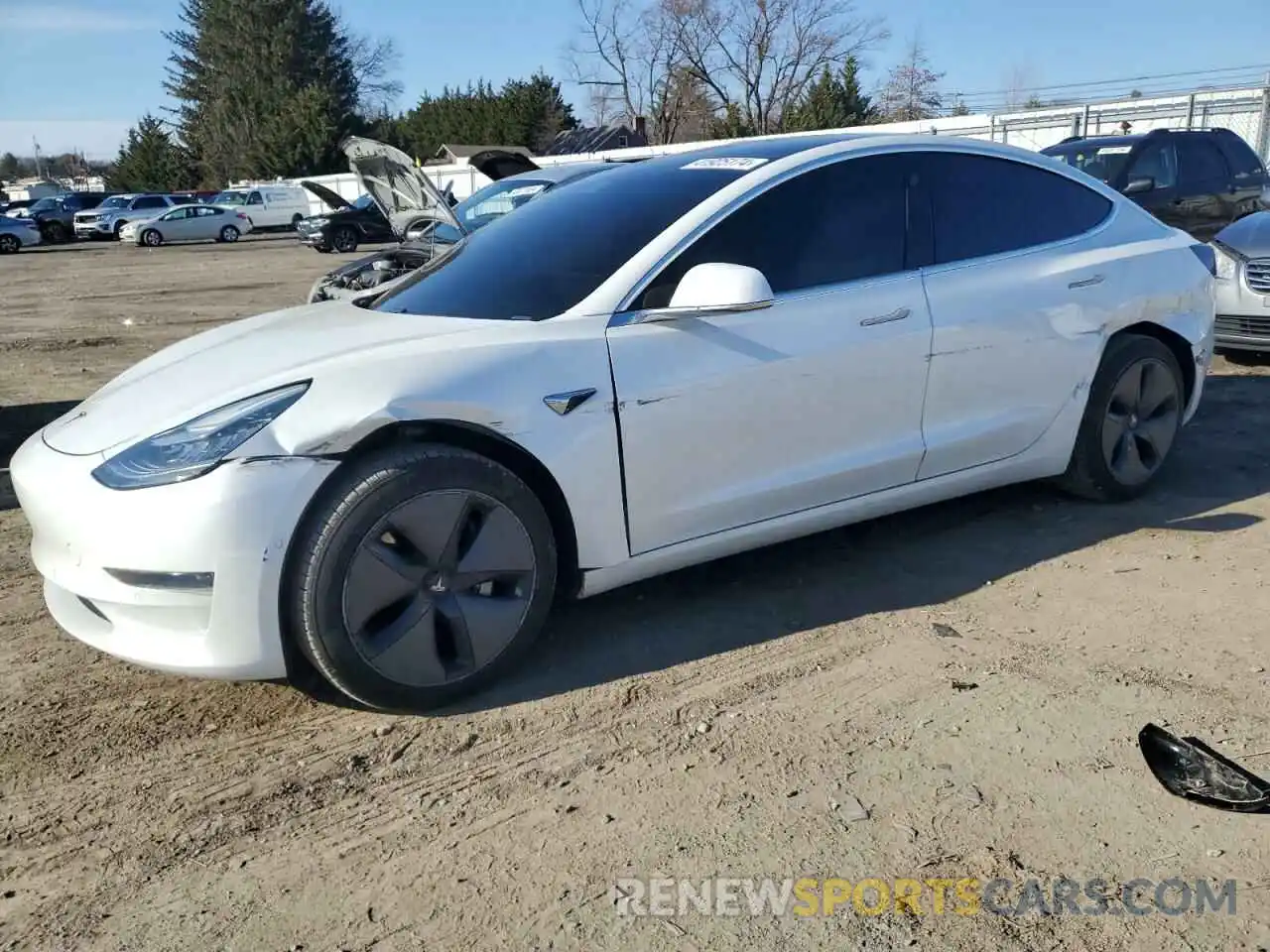 1 Photograph of a damaged car 5YJ3E1EA2LF710030 TESLA MODEL 3 2020