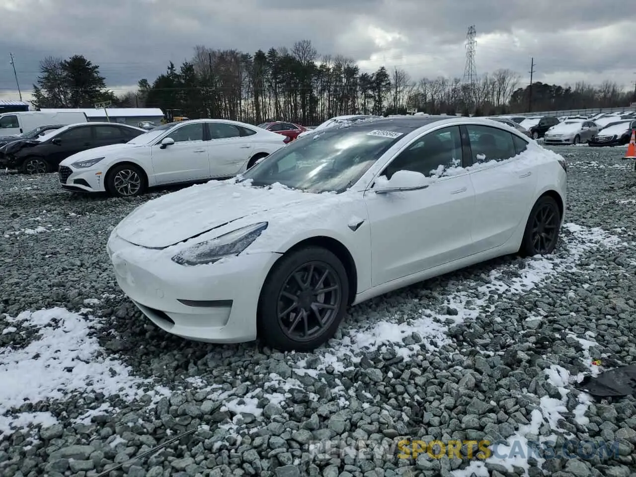 1 Photograph of a damaged car 5YJ3E1EA2LF737423 TESLA MODEL 3 2020