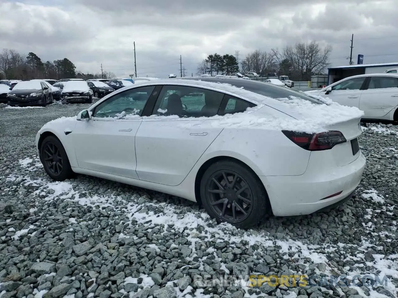 2 Photograph of a damaged car 5YJ3E1EA2LF737423 TESLA MODEL 3 2020