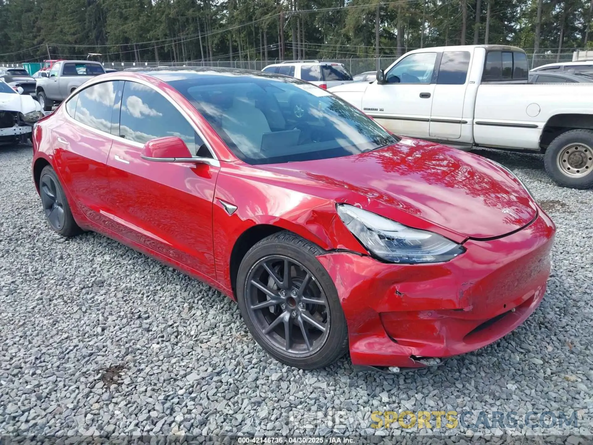 1 Photograph of a damaged car 5YJ3E1EA2LF738149 TESLA MODEL 3 2020