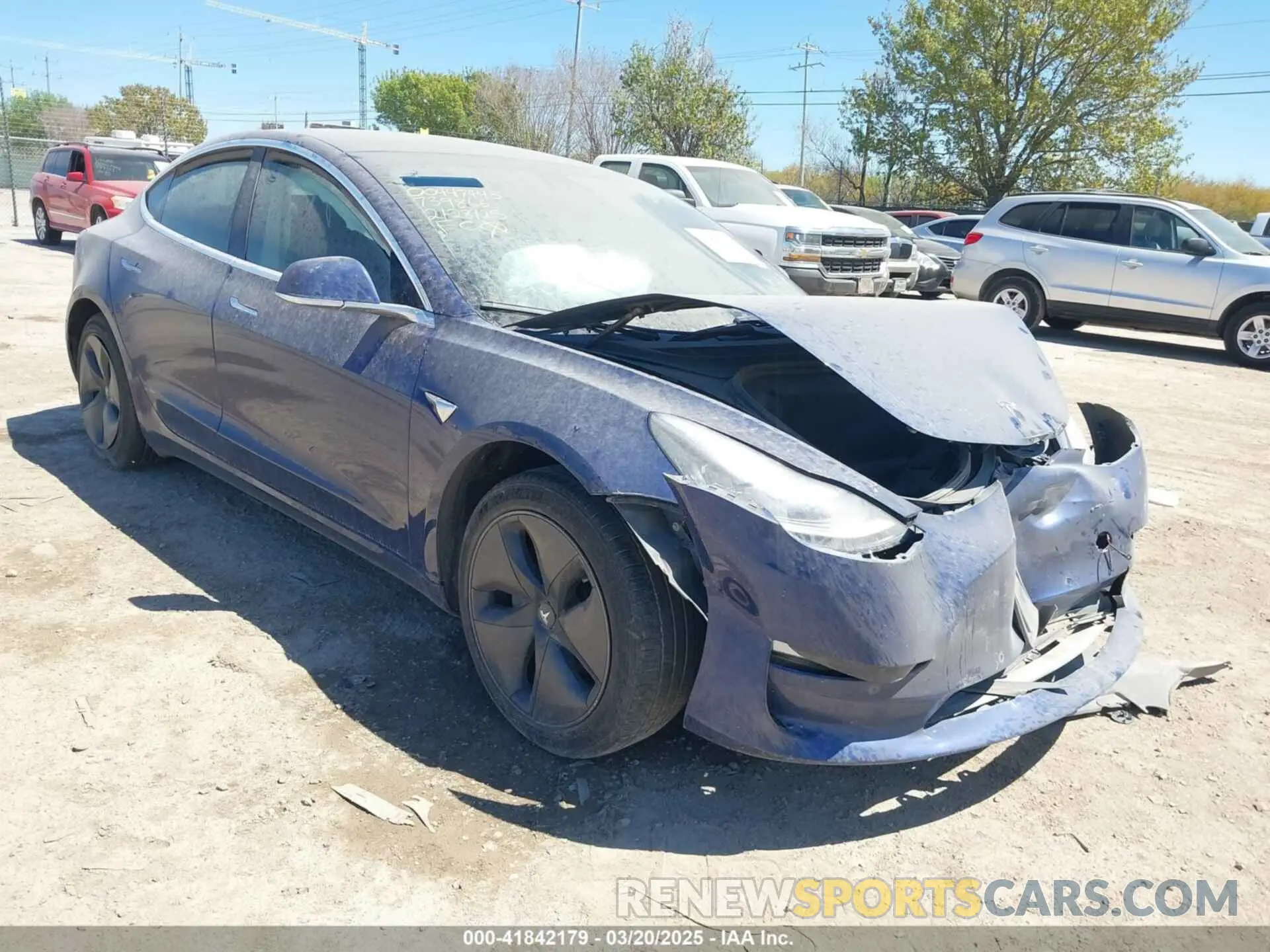 1 Photograph of a damaged car 5YJ3E1EA2LF739866 TESLA MODEL 3 2020