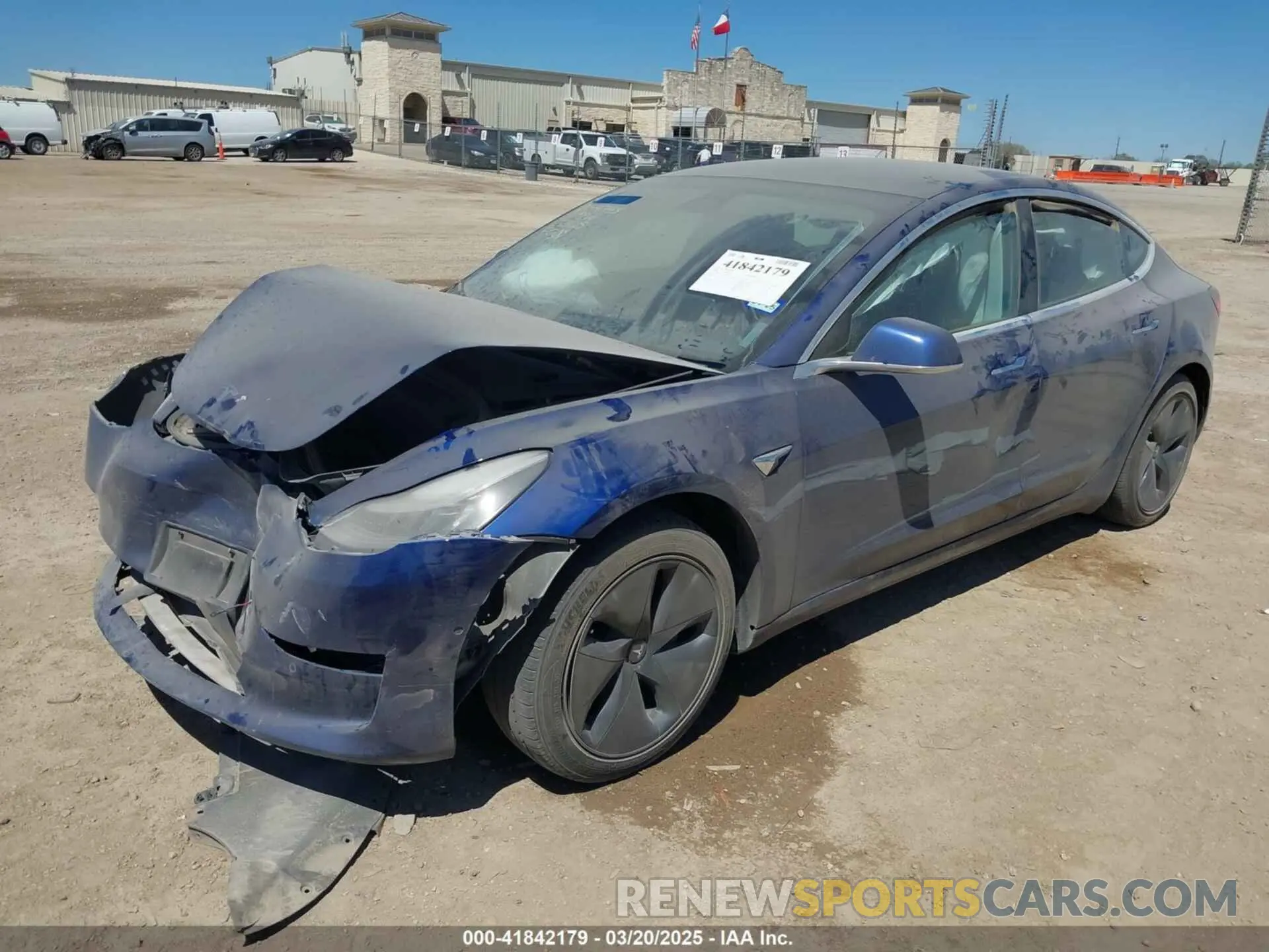 2 Photograph of a damaged car 5YJ3E1EA2LF739866 TESLA MODEL 3 2020