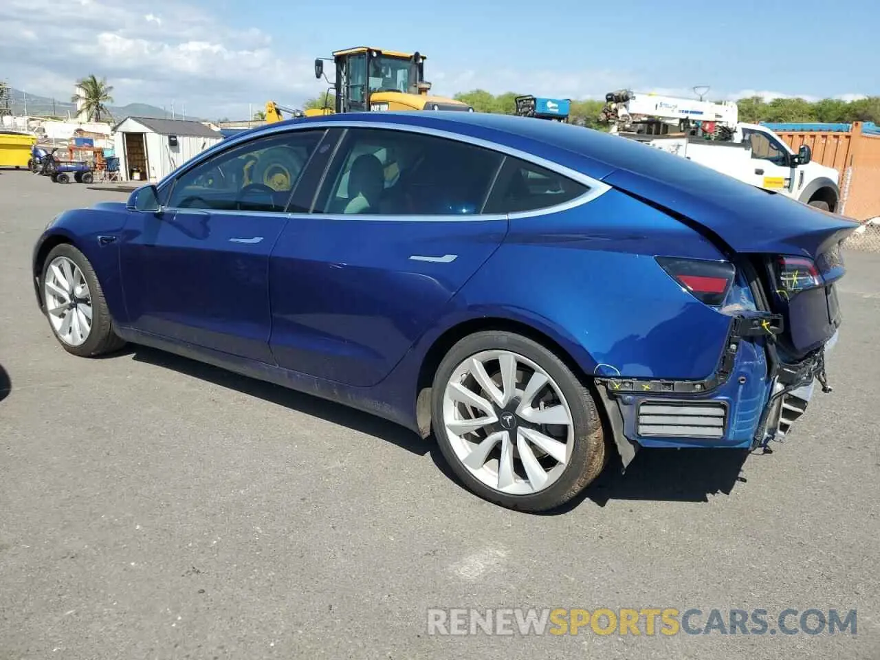 2 Photograph of a damaged car 5YJ3E1EA2LF775170 TESLA MODEL 3 2020