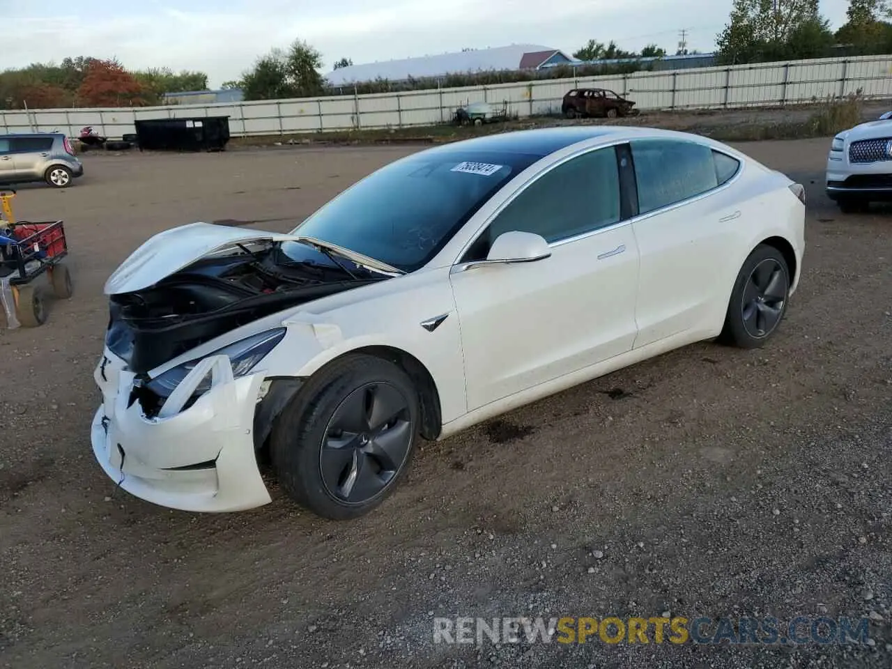 1 Photograph of a damaged car 5YJ3E1EA2LF783706 TESLA MODEL 3 2020